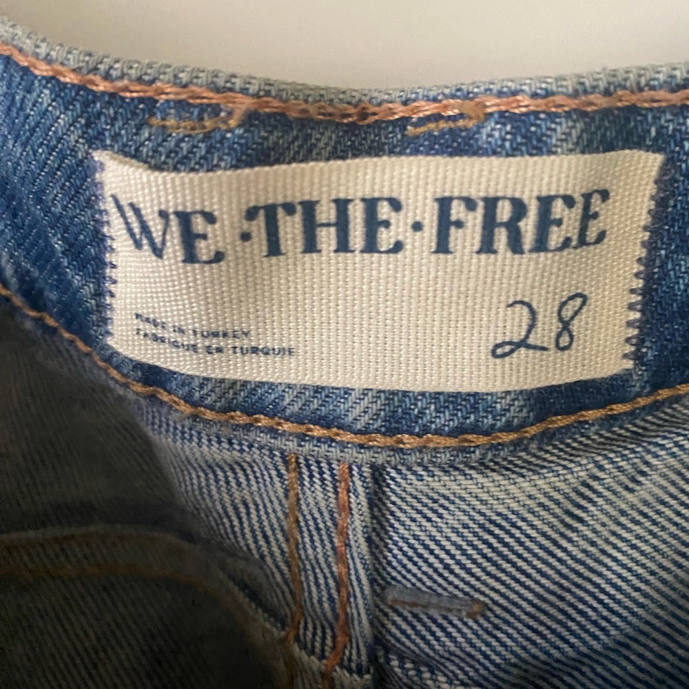 Free People Barrel Leg Jeans size 28 - Picture 2 of 3